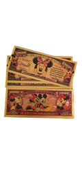 Minnie mouse gold note