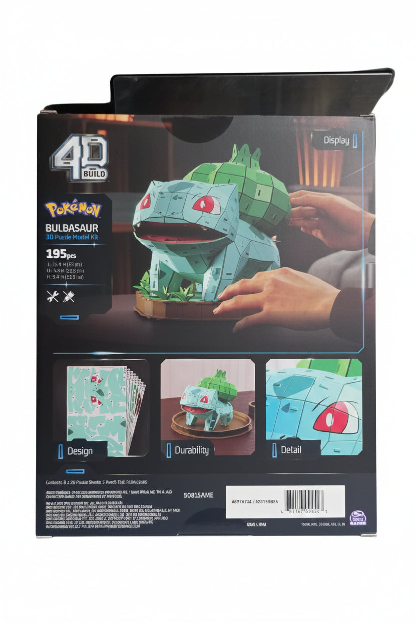 Bulbasaur 4D Pokemon puzzle build